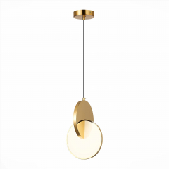 SL6107.213.01 Светильник подвесной ST-Luce Золотистый/Белый Золотистый LED 1*12W 3000K Eclisse