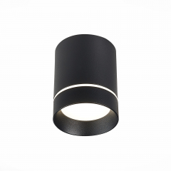 ST115.442.07 Светильник потолочный Черный LED 1*7W 4000K 490Lm Ra&gt;90 120° IP20 D79xH100 170-240V Накладные светильники