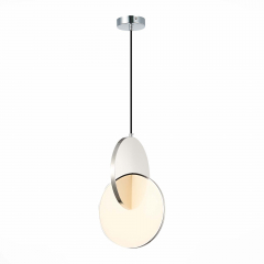 SL6107.103.01 Светильник подвесной ST-Luce Хром/Белый Хром LED 1*14W 3000K Eclisse