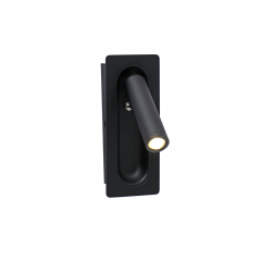 08071M,19 Бра встраиваемое Ризи черный Led 3W