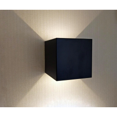 08585,19(3000K) Светильник Куб черный IP65 Led 6W