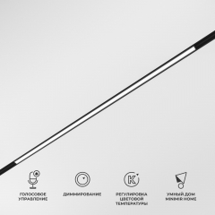 Slim Magnetic Умный трековый светильник 20W 2700-6500K Dim L02 (чёрный) 85077/01