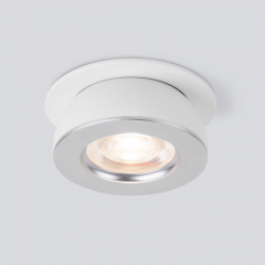 Встраиваемый точечный светодиодный светильник Pruno 25080/LED 8W 4200К белый/серебро