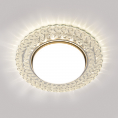Встраиваемый точечный светильник с LED подсветкой 3027 GX53 CL прозрачный