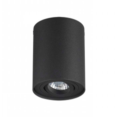 3565/1C HIGHTECH ODL18 257 черный Потолочный накладной светильник IP20 GU10 1*50W 220V PILLARON