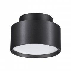 358354 OVER NT20 222 черный Светильник накладной IP20 LED 18W вниз/6W вверх 85-265V 4000K ORO