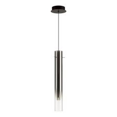 5061/5L PENDANT ODL24 317 черный/темн.хром/металл/стекло Подвес LED 4W 3000K SHINY