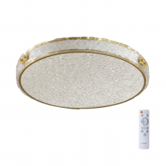 7722/100L PIKO LED SN 38 Светильник металл/пластик/стекло/белый/золотой LED 100Вт 3000-6000K D600 IP20 пульт ДУ FELICE