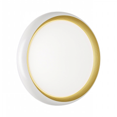 7650/DL PALE SN 86 Светильник пластик/белый/золотой LED 48Вт 4000К D380 IP43 TOFIQ WHITE
