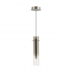 5062/5LA PENDANT ODL24 317 серебристый/дымчатый/металл/стекло Подвес LED 5W 3000K SHINY