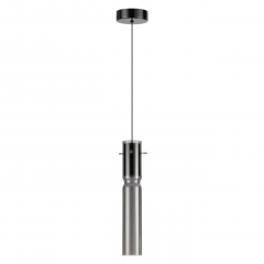 5058/5L PENDANT ODL24 323 черный/дымчатый/металл/стекло Подвес LED 5W 3000K SCROW