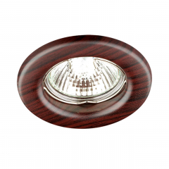369715 SPOT NT12 347 темное дерево Встраиваемый НП светильник IP20 GX5.3 50W 12V WOOD