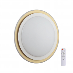 7630/DL PALE SN 96 Светильник пластик/золотистый LED 48Вт 3000-6300K D410 IP43 пульт ДУ SETTA