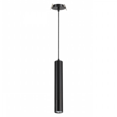 370403 SPOT NT18 316 черный Встраиваемый светильник IP20 GU10 50W 220V PIPE