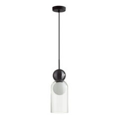 5022/1 MODERN ODL23 337 черный/прозрачный/белый матовый металл/стекло Подвес G9 LED 5W BLACKY