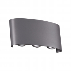 358460 STREET NT20 376 темно-серый  Ландшафтный настенный светильник IP54 LED 4000K 6W 85-265V CALLE