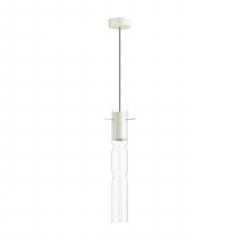 5059/5LB PENDANT ODL24 323 белый/прозрачный/металл/стекло Подвес LED 5W 3000K SCROW