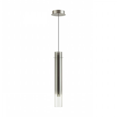 5061/5LA PENDANT ODL24 317 серебристый/дымчатый/металл/стекло Подвес LED 4W 3000K SHINY