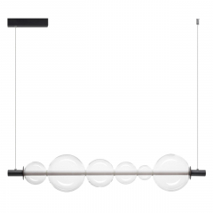 5671/13L LEDIO LN23 031 чёрный Светильник подвесной LED 13W жел, синий, фиол свет 845Лм 220V MIAMI