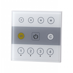 358340 PULT NT19 114 белый Настенная панель ДУ (2.4G) IP20 90-265V GESTION