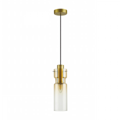5057/1A PENDANT ODL24 323 золотой/янтарный/металл/стекло Подвес E27 1*40W SCROW