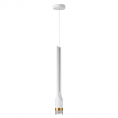 4384/5L HIGHTECH ODL23 253 белый/металл/акрил Подвесной св-к IP20 LED 5W 350Лм 3000K NILO