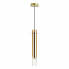 5061/5LB PENDANT ODL24 317 золотой/янтарный/металл/стекло Подвес LED 4W 3000K SHINY