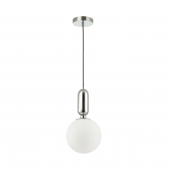 4670/1 PENDANT ODL20 347 хром/белый Подвес E27 1*40W (тип лампы СВЕЧА) 220V OKIA