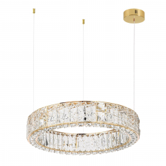 5071/70L HALL ODL24 493 золото/прозрачный/металл/хрусталь/стекло Люстра LED 70W 3700K VERSION