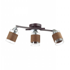 3030/3CA COMFI LN16 000 хром, кофе Люстра потолочная E27 3*60W 220V FILLA