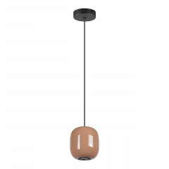 5053/1G PENDANT ODL24 311 черный/св.терракотовый/металл Подвес GU10 LED 4W OVALI