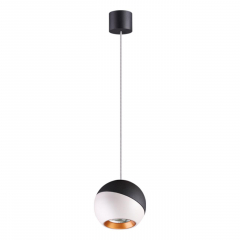 358155 OVER NT19 192 черный/белый/золото Подвесной светильник IP20 LED 4000K 6W 220V BALL