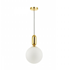 4672/1 PENDANT ODL20 309 золотой/белый Подвес E27 1*40W (тип лампы СВЕЧА ) 220V OKIA