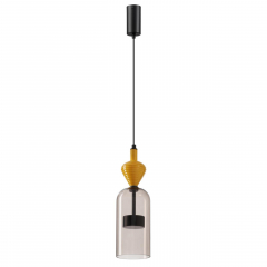 5046/12LB L-VISION ODL24 299 черный/светл.коричневый/металл/стекло/керамика Подвес LED 12W 4000К 1400Лм PALLETA