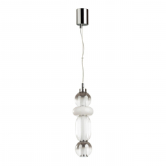 4827/18L PENDANT ODL21 321 хром/дымчатый/белый/прозрачный Подвес LED 18W BEANS