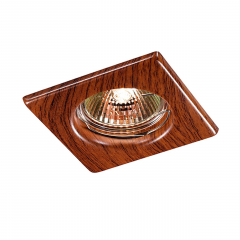 369717 SPOT NT12 347 красное дерево Встраиваемый НП светильник IP20 GX5.3 50W 12V WOOD