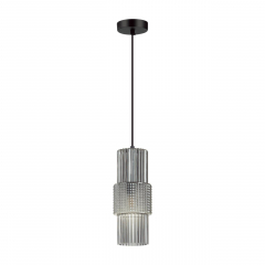 5016/1 MODERN ODL23 359 черный/дымчатый металл/стекло Подвес E14 1*40W PIMPA