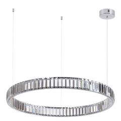 4930/45L L-VISION ODL24 489 хром/прозрачный металл/хрусталь Люстра LED 45W 4000K 5350Лм VEKIA