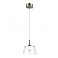 4108/7L L-VISION ODL19 95 белый/хром/прозрачный Подвес LED 7W ABEL
