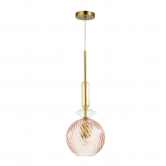 4862/1 PENDANT ODL21 373 розовый/золото Подвес E27 1*60W BELLA