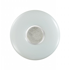 2074/DL PALE SN 069 Светильник пластик/белый/хром/прозрачный LED 48Вт 3000-6300K D410 IP43 пульт ДУ LAZANA