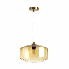 4747/1 PENDANT ODL21 365 янтарный/бронзовый Подвес E27 60W BINGA