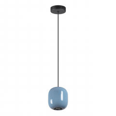 5053/1B PENDANT ODL24 311 черный/голубой/металл Подвес GU10 LED 4W OVALI