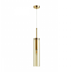 4693/1 PENDANT ODL20 341 золотой/янтарный Подвес E14 1*40W KLUM