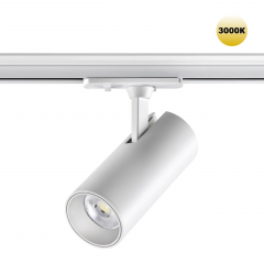 359159 PORT NT23 121 белый Светильник трековый однофазный трехжильный IP20 LED 24W 220V 3000К 2300Лм SELENE