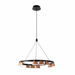 4266-12P, подвесная люстра, D600xH150/1610, LEDx56W, 2400LM, 4000K, included