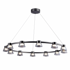 4247-12P, подвесная люстра, D1000xH215/1500, LEDx60W, 1440LM, 4000K, included