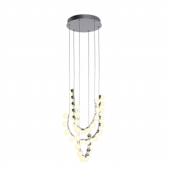 4589-4P, подвесная люстра, D390xH1890, LEDx48W, 3800LM, 4000K, included, dimmer