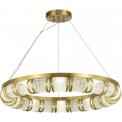 SL6011.313.01 Светильник подвесной ST-Luce Латунь/Прозрачный LED 1*65W ESME