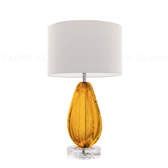  Настольная лампа Cloyd CEREUS-A T1 / бел. - выс. 58 см - янтарн. стекло (арт.30042) 